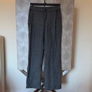 Gray Women's Tailored Wide-Leg Pants Brandy Melville